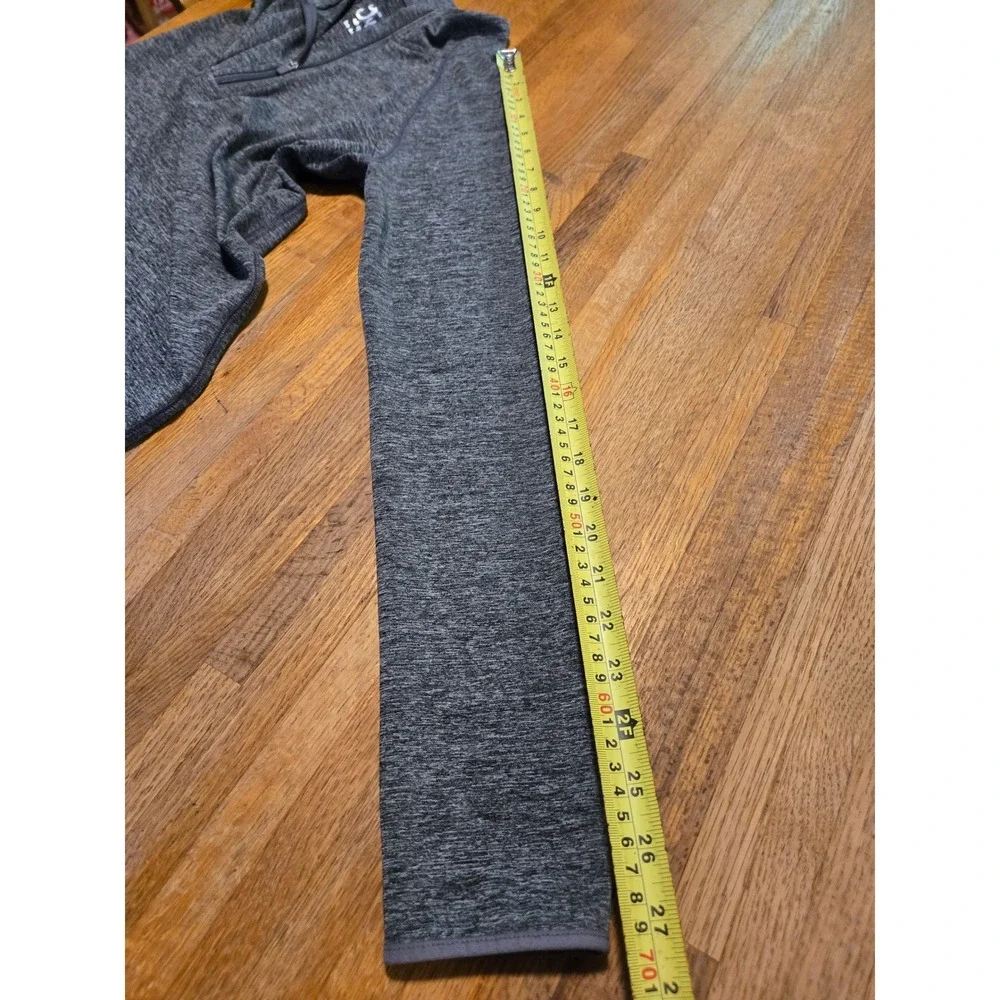 Justice Girls 16 Gray Space Dye Quarter Zip Long Sleeve‎ Thumbholes Active Top
